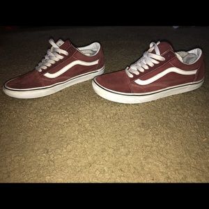 Maroon vans